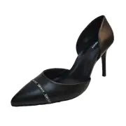 DKNY Womens Dress Shoes Rosetta Dorsay Leather Slip On Pumps Black 9.5M MSRP ...