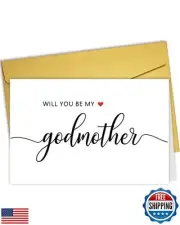 Nchigedy Will You Be My Godmother Card, Godmother Proposal Card, Godmother Re