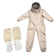 Professional Beekeeper Suit with Bee Hat and Veil Gloves Space Suit