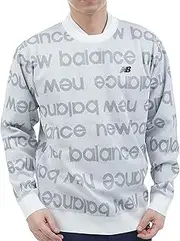 [New Balance] 012-5170002 Men's Golf Crew Neck Knit (Stretchy, Logo Border Pattern)