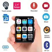 MP3 Player Bluetooth 5.4 Full Touch Screen With Speaker and FM Radio Recorder