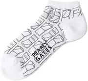 PEARLY GATES(パーリーゲイツ) Parly Gates 053-5186301 Men's Ankle Socks, Antibacterial and Odor Resistant (SWITCH Pattern) / Golf Socks