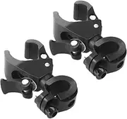 2pcs Universal Bike Light Stand Quick Release Flashlight Handlebar Mount for Night Riding Compact Lightweight Bicycle Fixed Bracket