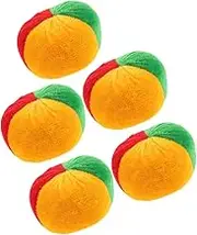 Garneck 5PCS Colorful Bean Bags for Tossing Game Mini Sandbag for Portable Learning for Indoor Outdoor Fun for Family Gatherings Festivals