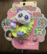 SCRUNCHMIEZ Plush BUGSY Purple PANDA Bear HAIR SCRUNCHIE Backpack Scrunch Miez