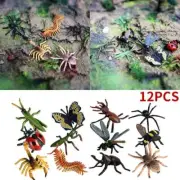 12x Plastic Insect Model Figures Toy Bugs Scorpion Decor Jungle β< ыя Sale M9A1~