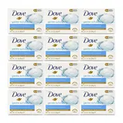 12x Dove 90g Beauty Cream Bar Soap For Renewed Skin Gentle Exfoliating Body Wash