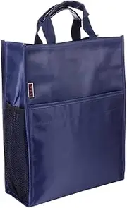 Operitacx Document Organizer Handle Oxford Style Tier Large Capacity Storage File Boxe for Students School Handheld Tutorial Bag and Washable