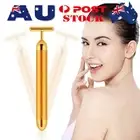 24K Gold Beauty Bar Electric Facial Roller Massage Vibration Skincare Lifting I