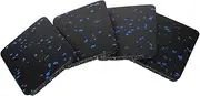 Abaodam 4pcs Treadmill Cushion Leg Exerciser Machine Mat Anti Washer Vibration Pads Washing Machine Accessories Exercise Mat Sound Absorbing Mat Bike Trainer Mat Non-Slip Mat Rubber Black