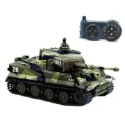 1:72 German Tiger I Panzer Tank Remote Control Mini RC Tank with Rotating