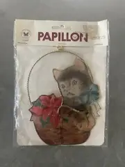 Natural Capiz Shell Weirdo Kitty Ornament Handarbeit Papillon Design Philippines
