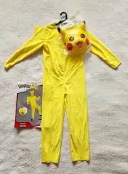 New Pikachu Pokemon Classic Child Halloween Costume size M 7/8