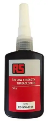 RS Pro T22 PURPLE THREADLOCKER ADHESIVE 50ml Low Strength, 12h Cure Time