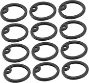 Generic 12Pcs Dog Tag Silencers Silicone Noise Reducers for Pet Id Tags Mute Circle for Dogs Cats Fit Protects Edges for Reducing Clanking Sounds
