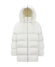 Moncler Rick Owens Hooded Cyclopic Coat 0,00,1,2,3,4 milky white