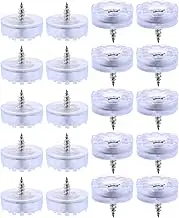 POPETPOP 20Pcs Non Slip Chair Leg Rubber Furniture Feet with Screws Scratch Noise Reduction Furniture Protectors Easy to Install Floor Protectors for Home Office