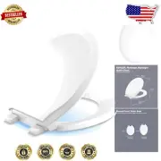 Easy-Install Nightlight Round Toilet Seat - Adjustable Brightness & Grip-Tight