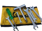 ukscooters VESPA HANDY TOOL KIT WITH YELLOW STRONG WOVEN POUCH NEW COLOUR VARY