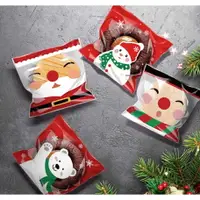 在飛比找樂天市場購物網優惠-【嚴選&現貨】聖誕節 10*10餅乾袋自黏袋 10x10 包