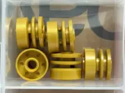 LEGO Parts - Pearl Gold Wheel 18mm D. x 14mm with Pin Hole - No 55981 - QTY 5