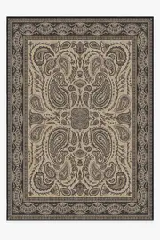305' x 425' | Machine Washable Runner Rug | Kid & Pet Friendly | Indoor Rug | Iris Apfel Summer Of Love Charcoal Rug | Ruggable