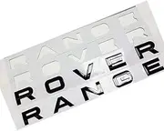 1PCS for Rover Range Letters Badge Logo Front Rear Hood OEM (1pcs Gloss Black)