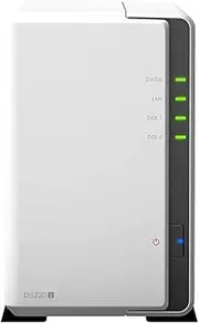Synology DiskStation DS220j NAS Server for Business with Quad Core CPU, 512MB Memory, 4TB HDD Storage, Synology DSM Operating System
