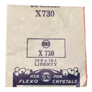 Germanow-Simon Mach (GS) X730 Watch Crystal 20.9x10.1 NOS Part Flexo Liberty