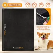 Dog Crate Pad Liner for Kennel Training, 29"×48" Pet Cage Mat(Charcoal)