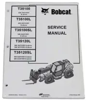 Bobcat TL4380 TL43.80 HF Telescopic Handler Service Manual 2019 Version 7318405
