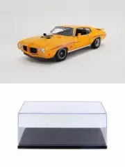 DIECAST CAR W/DISPLAY CASE 1970 PONTIAC GTO JUDGE HARDTOP ORBIT A1801215 1/18