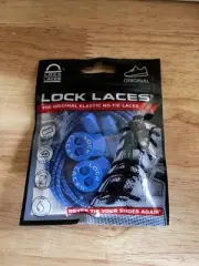 LOCK LACES Elastic Shoelace & Fastening System One Size Royal Blue