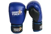 Counterpunch Premium Leather Boxing Gloves - Blue (12oz)