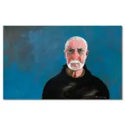 Berwin (1925-2023) "Self Portrait" hand signed original Painting on Canvas