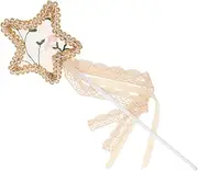 Unique Star Shape Boys and Girls Party Props Ribbon Fairy Stick for Stage Performance and Photo Props