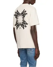 Pattern printed T-shirt S,XL,XS,L,M white