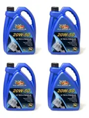 4 x Gulf Western Hi Tech Premium Engine Oil 20W-50 SN/CF 5L