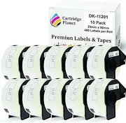 Cartridge Planet 10 Pack Compatible Label Roll for Brother DK-11201 DK11201 29mm x 90mm 400 Labels per Roll for Brother QL1050 QL1050N QL1060N QL1100 QL1110NWB QL500 QL550 QL570 QL580N QL650TD QL700 QL720NW QL800 QL810W QL820NWB Label Printer