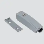BLUM 956.1201 TIP-ON IN-LINE ADAPTER PLATE GRAY