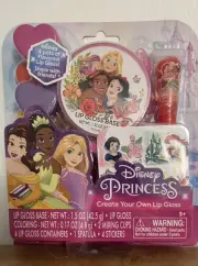 Easter Basket Stuffer Disney Princess Create Your Own Lipgloss Kit New