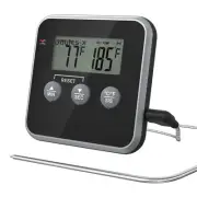 Probe Meat Food Temperature Meter Thermometer Kitchen Cooking BBQ Grill Timer
