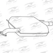 Redback Mufflers Bolt-On to suit KIA Carens 5Dr Hatch 07/100 - 12/02 1.8L RM - M1822