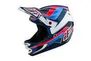Troy Lee Designs 24.1 D4 POLY AS HELMET BLOCK BLUE / WHITE - X-Large / XX-Large