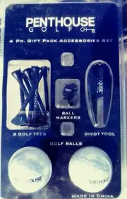 Golf ball tee divot marker Gift pack accessories Set penthouse