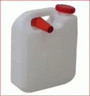 FREEPOST 10 Lt Water Jerry Can Plastic Camping Storage Container White w pourer