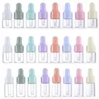 10X 100X 1ml-5ml Glass Eye Dropper Bottles Essential Oil Perfume Macaroon Lids