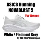 ASICS Women Running Shoes NOVABLAST 5 1012B765.100 White / Piedmont Grey