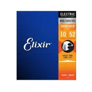 Elixir #12077 Electric Guitar Strings Nano Nickel Plated Steel 10-52 Light Heavy