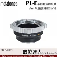 在飛比找數位達人優惠-Metabones 轉接環 PL to Sony E-mou